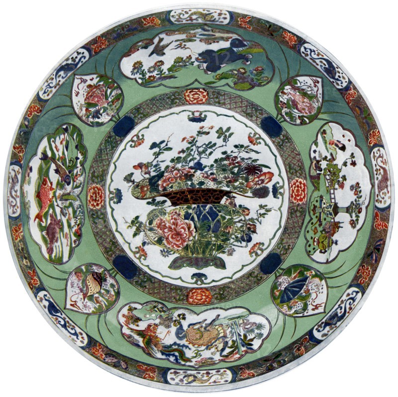 A Chinese porcelain dish of the Kang-he period, 17th century (1903). Artist: Unknown