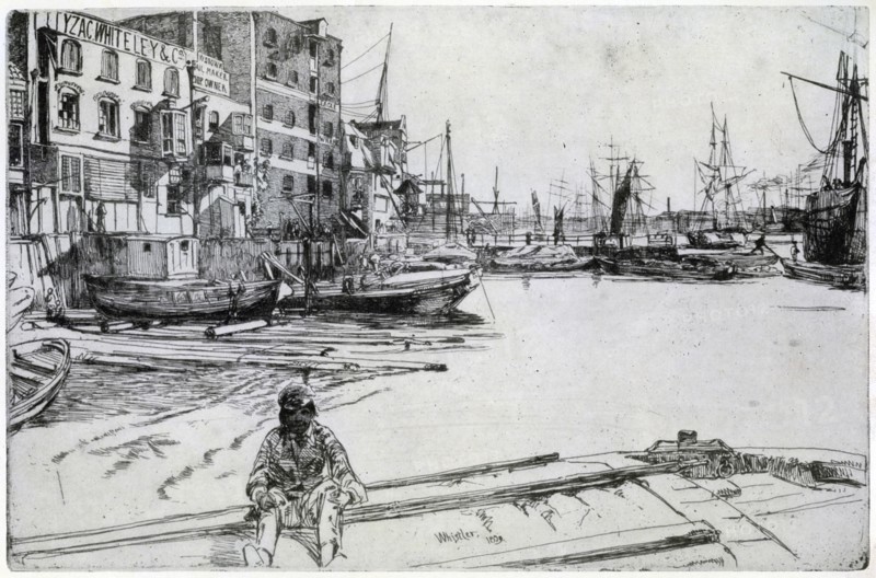 'Tyzac Whiteley and Co', 1859 (1904).Artist: James Abbott McNeill Whistler