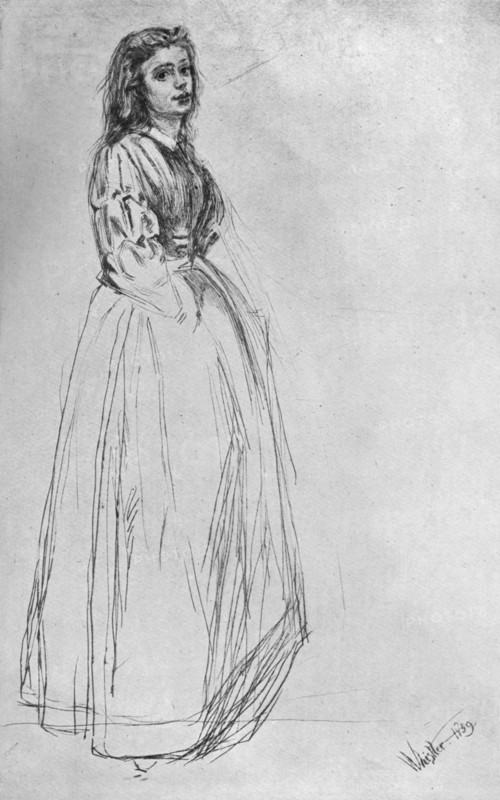 'Fumette, Standing' 1859 (1904).Artist: James Abbott McNeill Whistler