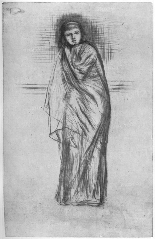 'The Model Resting', 19th century (1904).Artist: James Abbott McNeill Whistler