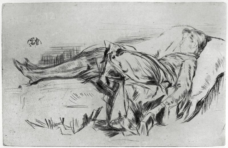 'Child on a Couch', 19th century (1904).Artist: James Abbott McNeill Whistler