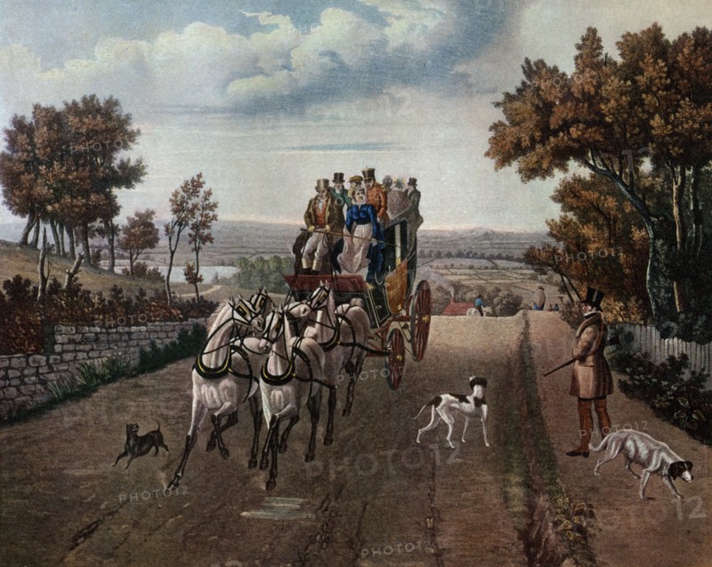 'Stage-Coach', 1827 (1927).Artist: George Hunt