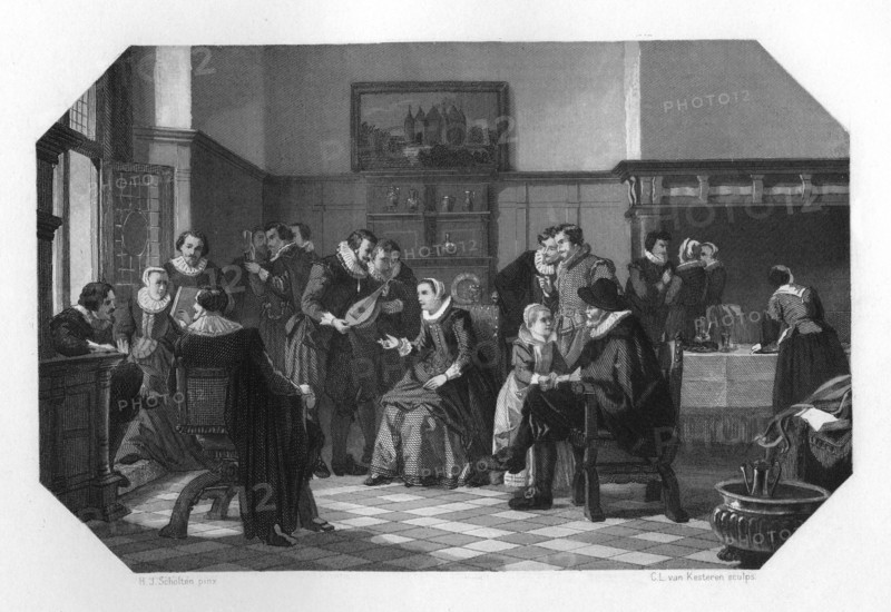 The Muiden Circle, Netherlands, 17th century (c1870).Artist: CL van Kesteren