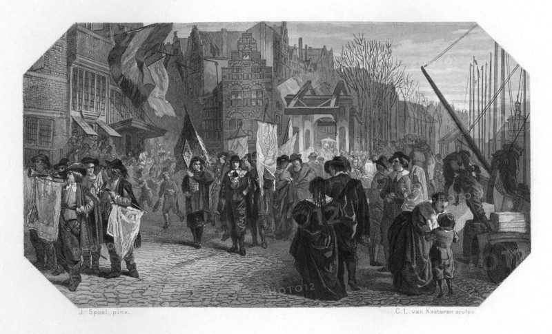 Rederijkers, Rotterdam, Netherlands, 1642 (c1870). Artist: CL van Kesteren