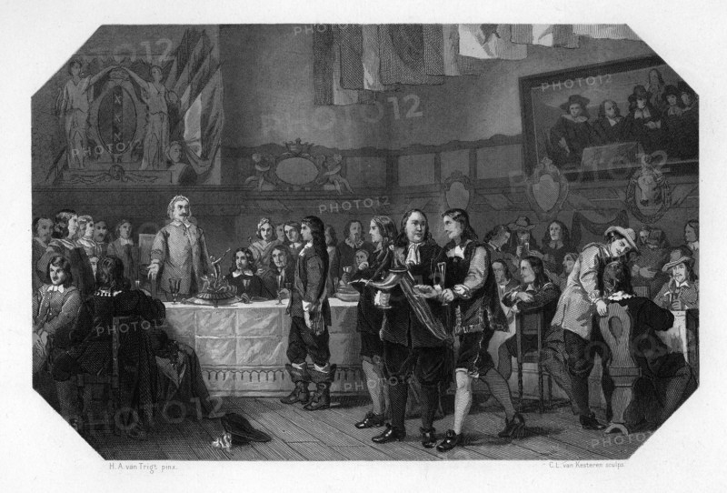 St Luke's Feast, Amsterdam, Netherlands, 21st October 1653 (c1870).Artist: CL van Kesteren