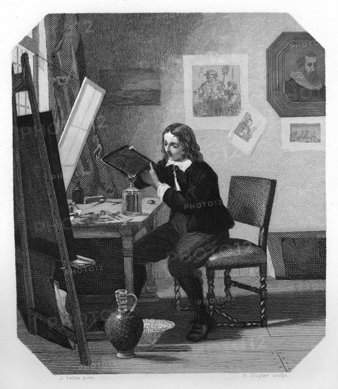 Cornelis Visscher, 17th century Dutch engraver, c1870. Artist: H Sluyter