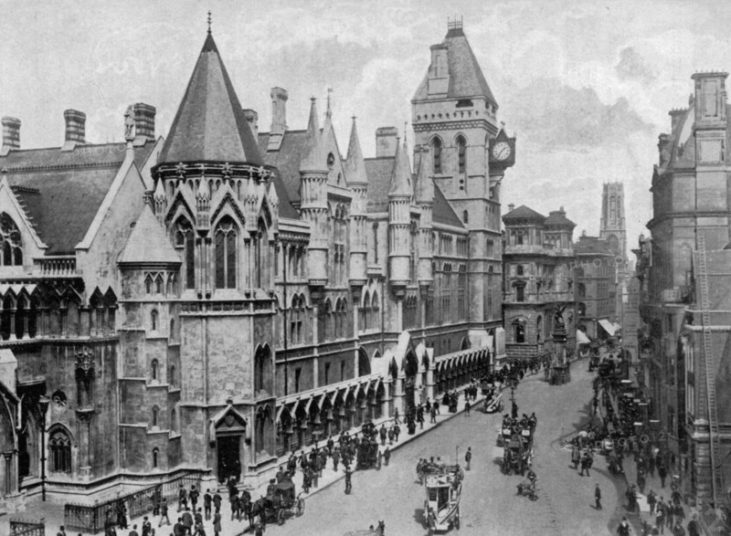 The Royal Courts of Justice, Strand, Westminster, London, 1904. Artist: Unknown