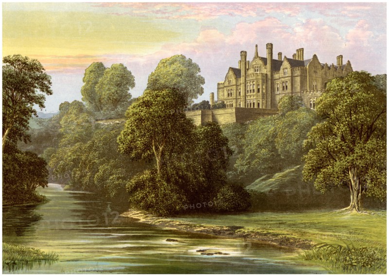 Lilburn Tower, Northumberland, home of the Collingwood family, c1880. Artist: Unknown