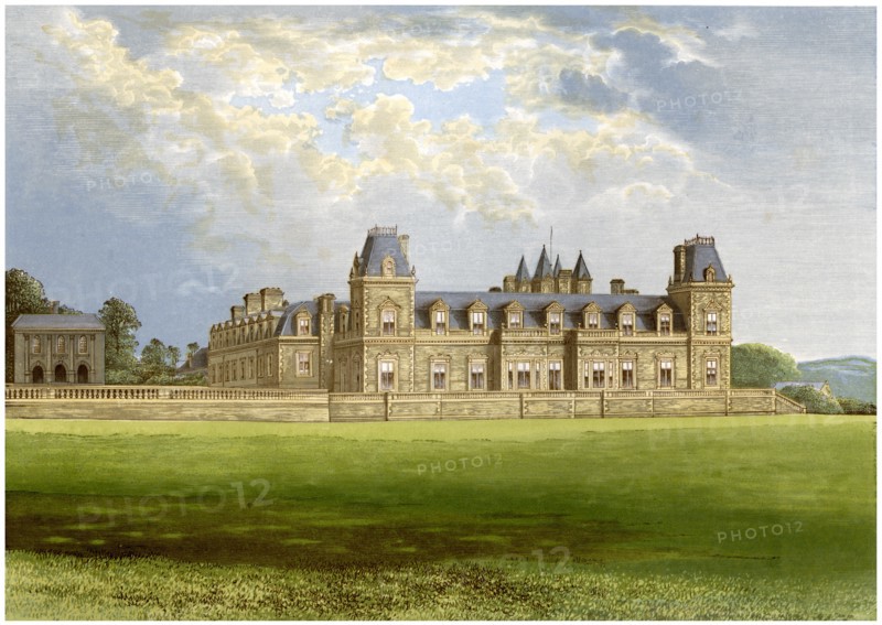 Stevenstone Park, Devon, home of the Rolle family, c1880. Artist: Unknown
