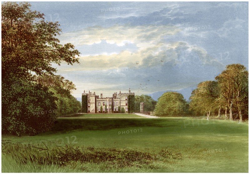 Chillingham Castle, Northumberland, home of the Earl of Tankerville, c1880. Artist: Unknown