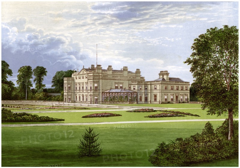 Dalton Hall, near Beverley, Yorkshire, home of Lord Hotham, c1880. Artist: Unknown