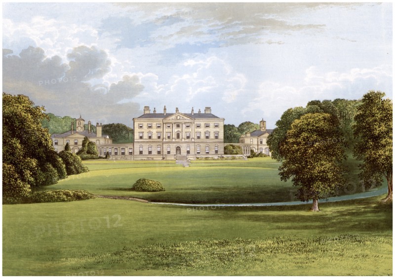 Howick Hall, Northumberland, home of Earl Grey, c1880. Artist: Unknown