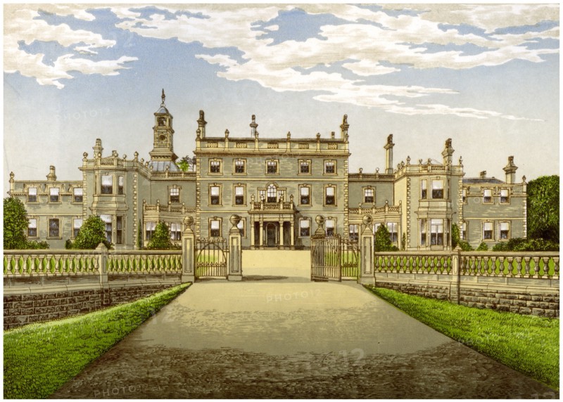 Bulwell Hall, Nottinghamshire, home of the Cooper family, c1880. Artist: Unknown