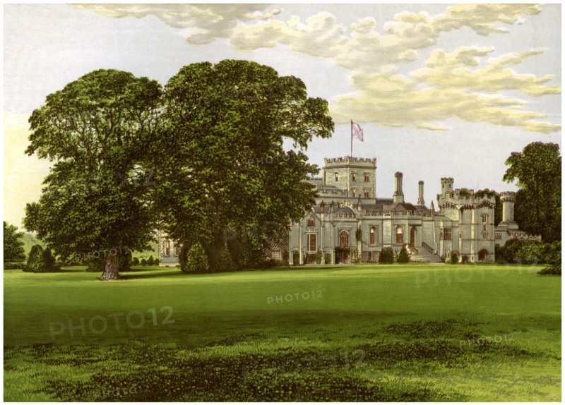Elton Hall, Northamptonshire, home of the Earl of Carysfort, c1880. Artist: Unknown
