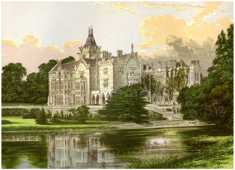Adare Manor, County Limerick, Ireland, home of the Earl of Dunraven, c1880. Artist: Unknown