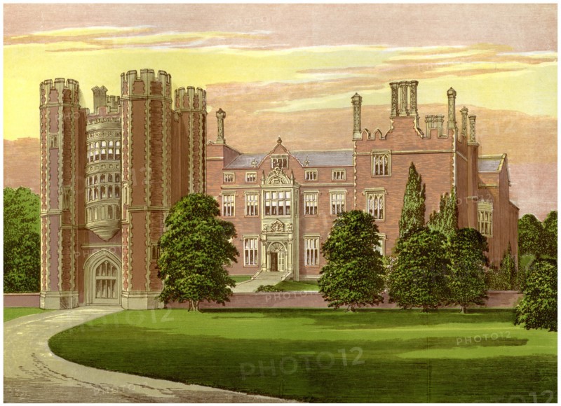 Kirtling Tower, Cambridgeshire, home of Baroness North, c1880. Artist: Unknown