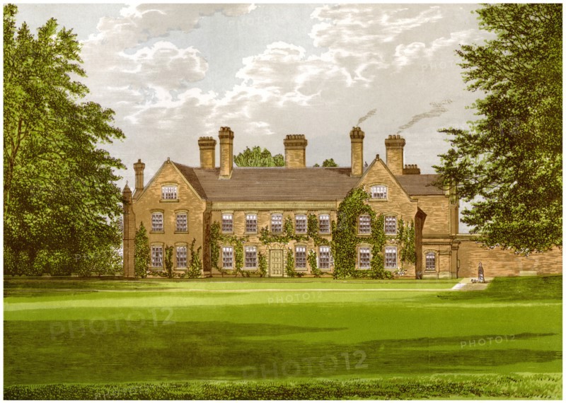 Nether Hall, Suffolk, home of the Greene family, c1880. Artist: Unknown