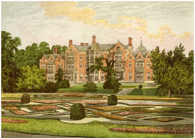 Sandringham, Norfolk, home of the Prince of Wales, c1880. Artist: Unknown