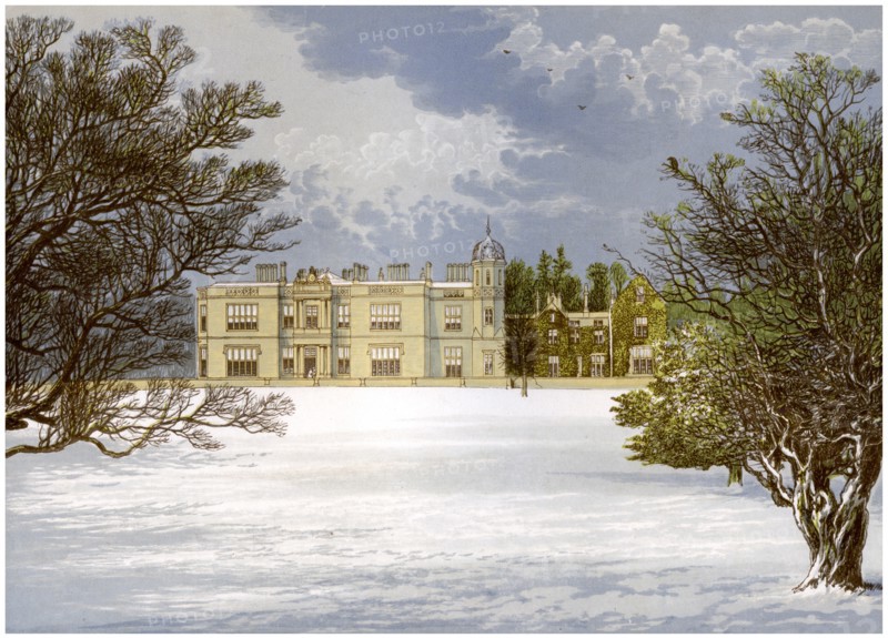Eshton Hall, Yorkshire, home of Baronet Wilson, c1880. Artist: Unknown