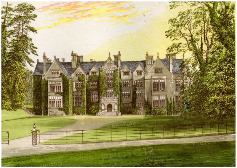 Wroxton Abbey, Oxfordshire, home of the North family, c1880. Artist: Unknown