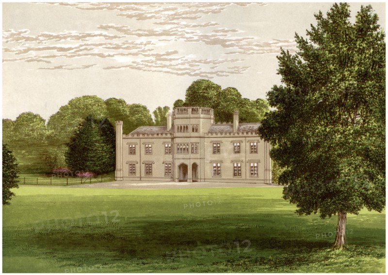 Wolseley Hall, Staffordshire, home of Baronet Wolseley, c1880. Artist: Unknown