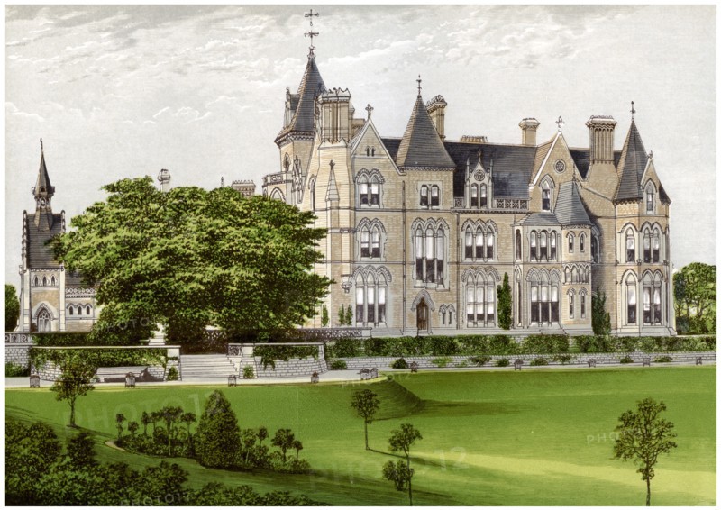 Bestwood Lodge, Nottinghamshire, home of the Duke of St Albans, c1880. Artist: Unknown
