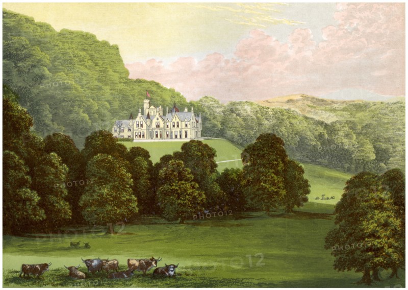 Philiphaugh, Selkirkshire, Scotland, home of Baronet Murray, c1880. Artist: Unknown
