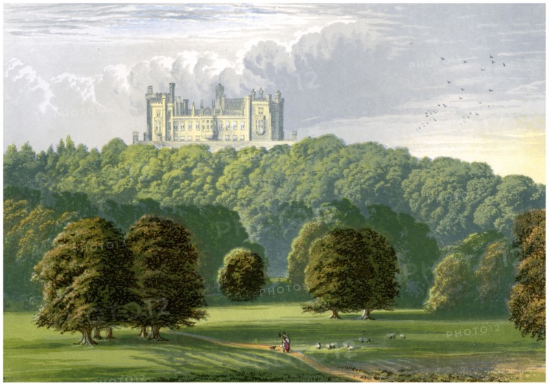 Belvoir Castle, Leicestershire, home of the Duke of Rutland, c1880. Artist: Unknown