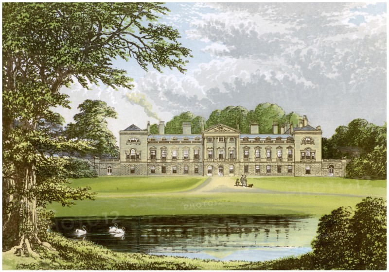 Woburn Abbey, Bedfordshire, home of the Duke of Bedford, c1880. Artist: Unknown