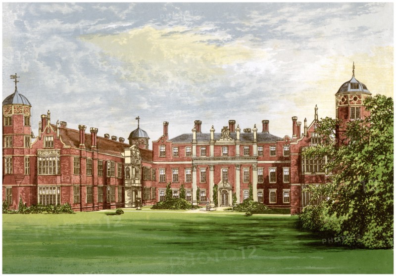 Cobham Hall, Kent, home of the Earl of Darnley, c1880. Artist: Unknown