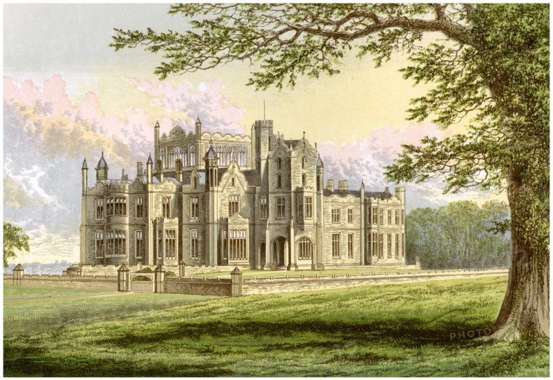 Stourton, Yorkshire, home of Lord Stourton, c1880. Artist: Unknown