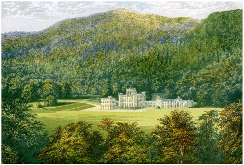 Taymouth Castle, Perthshire, Scotland, home of the Earl of Breadalbane, c1880. Artist: Unknown