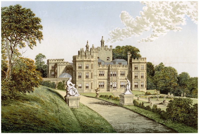 Mount Edgcumbe, Cornwall, home of Lord Mount Edgcumbe, c1880. Artist: Unknown