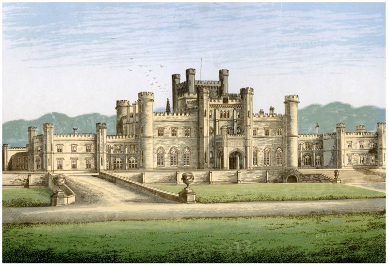 Lowther Castle, Westmorland, home of the Earl of Lonsdale, c1880. Artist: Unknown