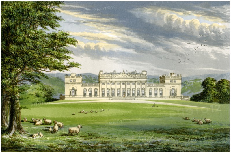 Harewood House, Yorkshire, home of the Earl of Harewood, c1880. Artist: Unknown