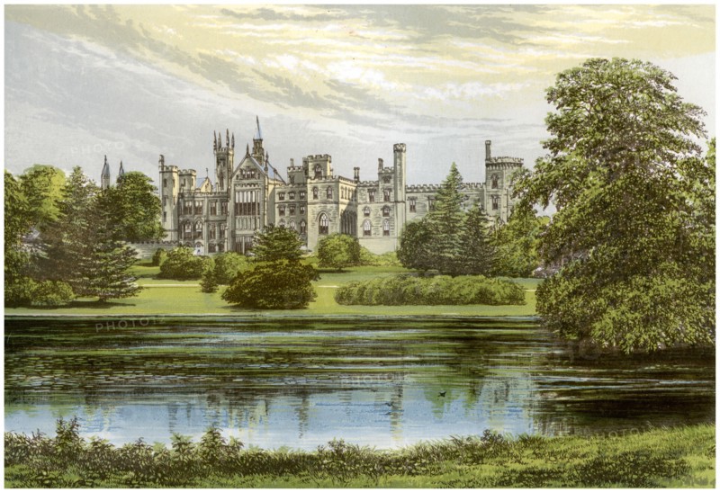 Alton Towers, Staffordshire, home of the Earl of Shrewsbury, c1880. Artist: Unknown
