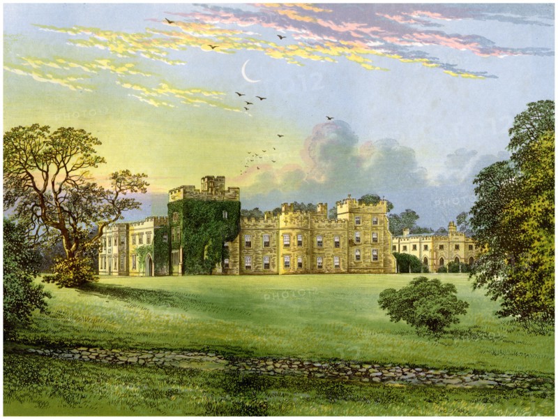 Hornby Castle, Yorkshire, home of the Duke of Leeds, c1880. Creator: Unknown.