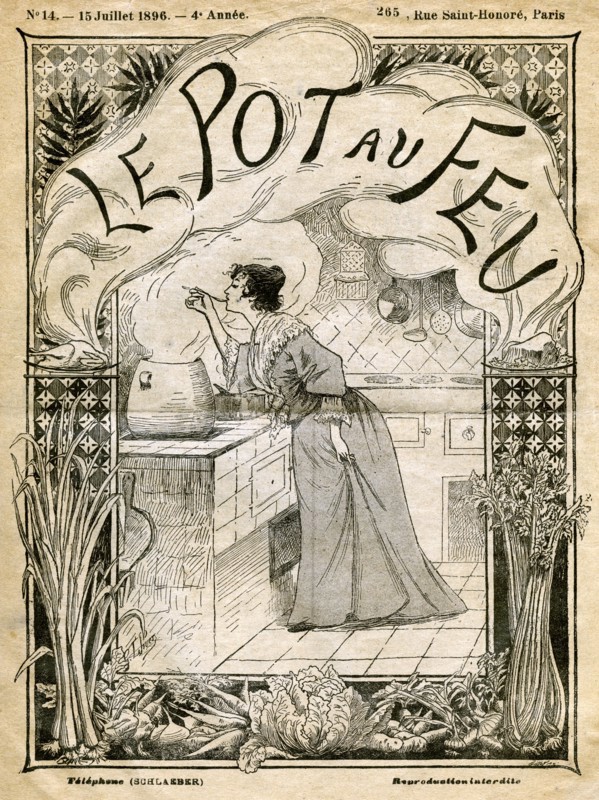 Front cover of Le Pot au Feu', 15th July 1896. Artist: Unknown