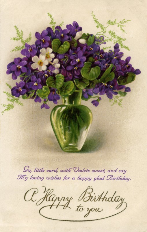 Birthday card, c1900-1929(?). Artist: Unknown