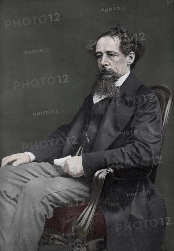 Charles Dickens, 19th century English author, (1910). Artist: Unknown