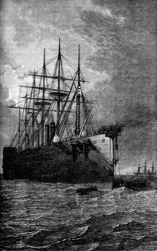 Picking up the Atlantic cable, 1866 (c1880). Artist: Unknown