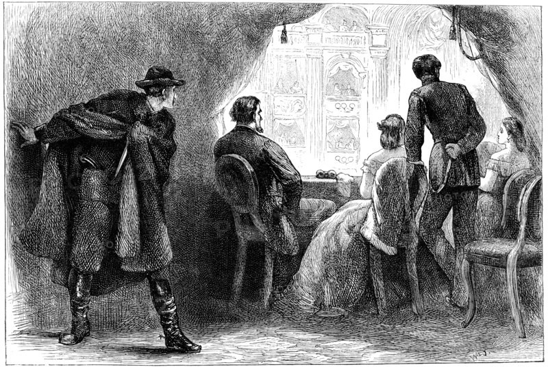 Assassination of President Lincoln, Washington DC, 1865 (c1880). Artist: Unknown
