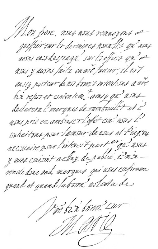 Letter by Marie de' Medici to the Duke of Savoy, late 16th - early 17th century (1865).Artist: Frederick George Netherclift