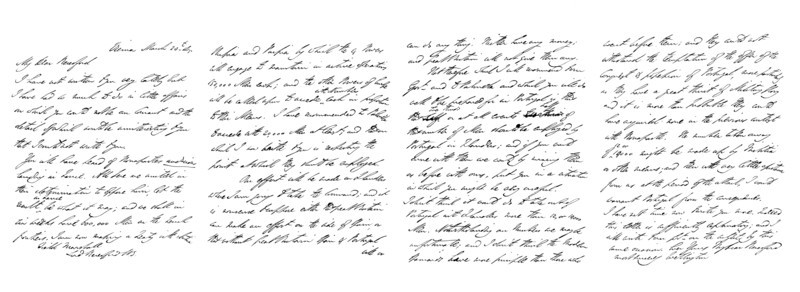Letter by Arthur Wellesley, Duke of Wellington, to Field Marshal Lord Beresford, 1815 (1865).Artist: Frederick George Netherclift