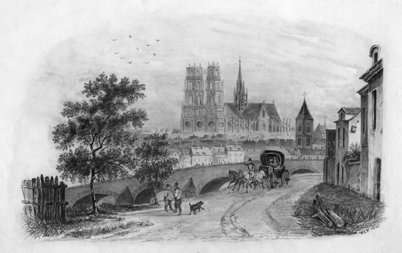 Orleans, France, 1841. Artist: WCF