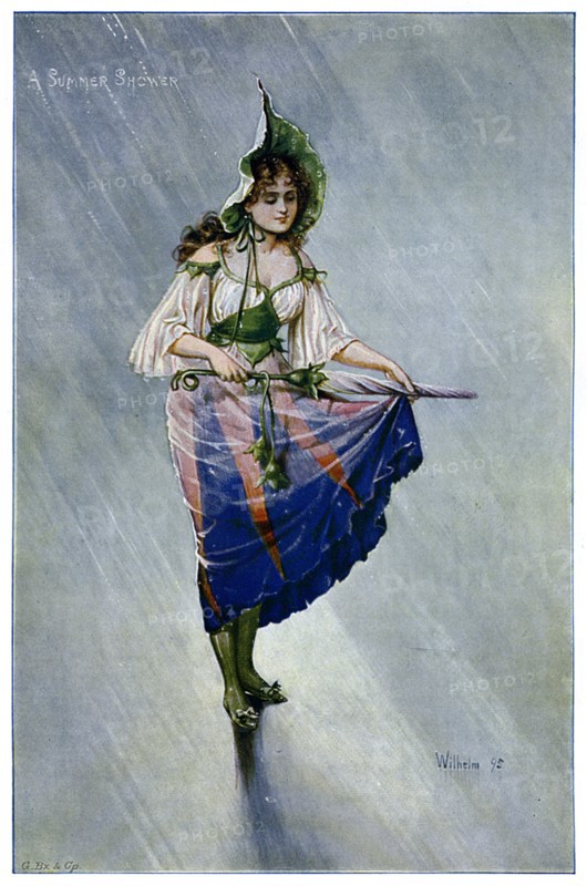 'A Summer Shower', 1899. Artist: Unknown