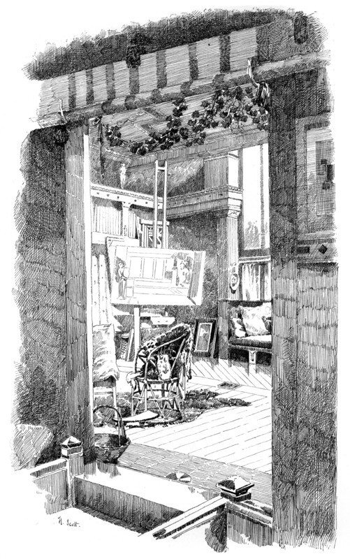 The studio of Lawrence Alma-Tadema, c1880-1882. Artist: H Scott