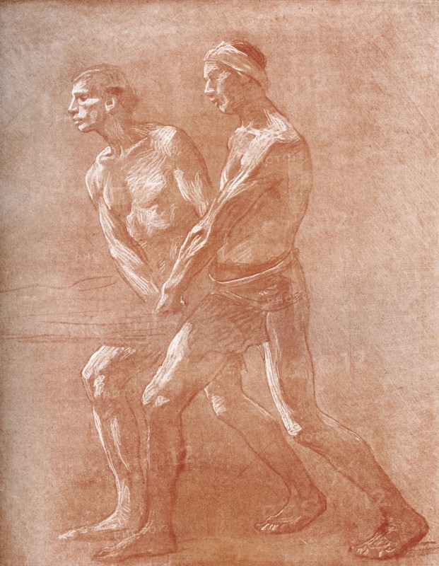 A study for 'War', c1896 (1900). Artist: Unknown