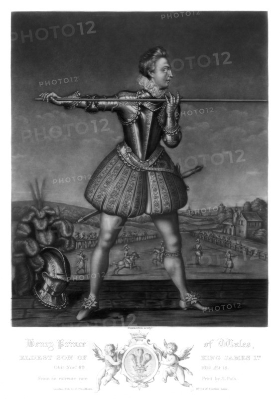 Henry, Prince of Wales, eldest son of King James I, 1816.Artist: Robert Dunkarton