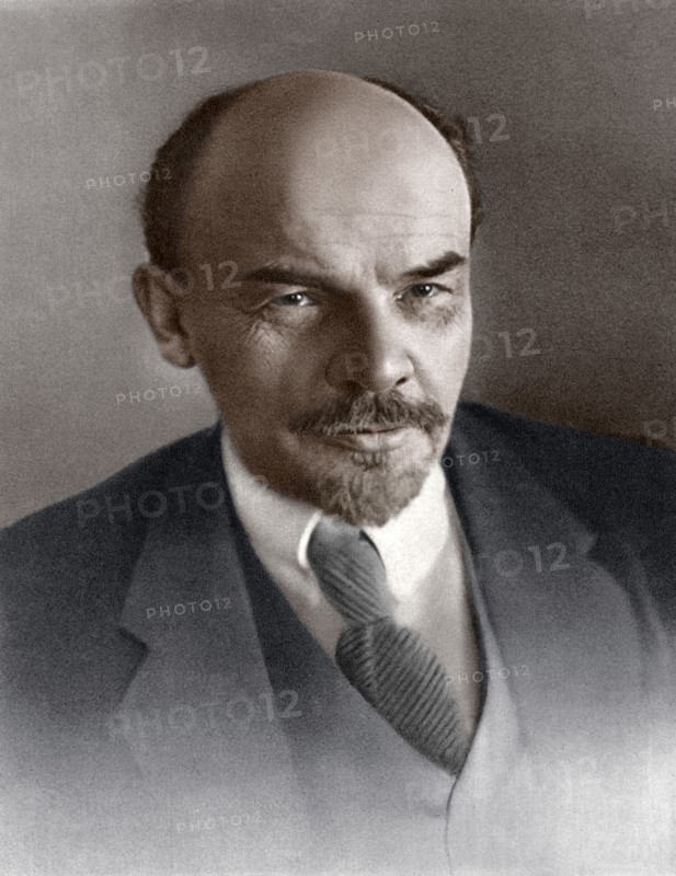 Vladimir Ilyich Ulyanov (Lenin), Russian Bolshevik revolutionary, c1917. Artist: Unknown